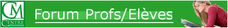 Forum Profs/Elèves Medicours